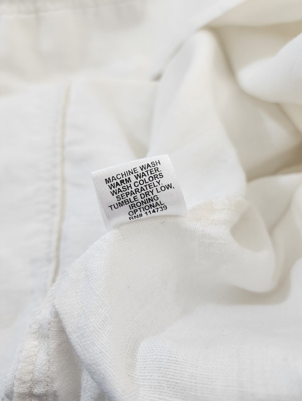 FLAX Women Linen Boxy Oversized Top Off White Size M - Picture 6 of 7